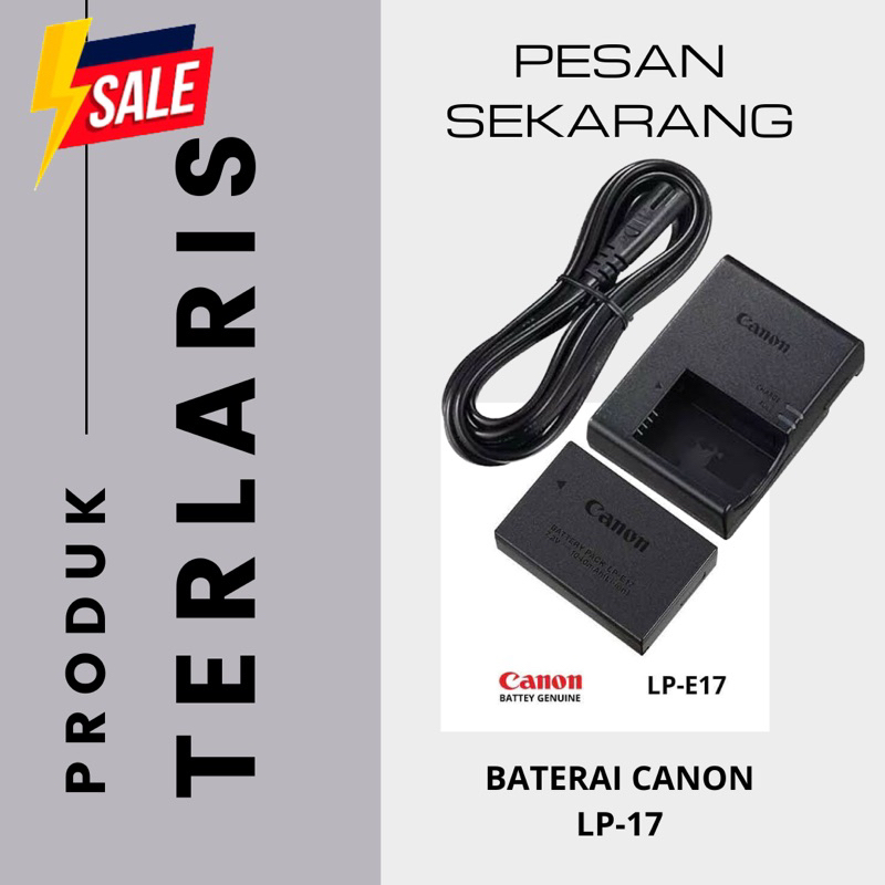 BATERAI - CHARGER original canon LP-E17 carger eos 750d 760d cargere eos m3 8000d 77d