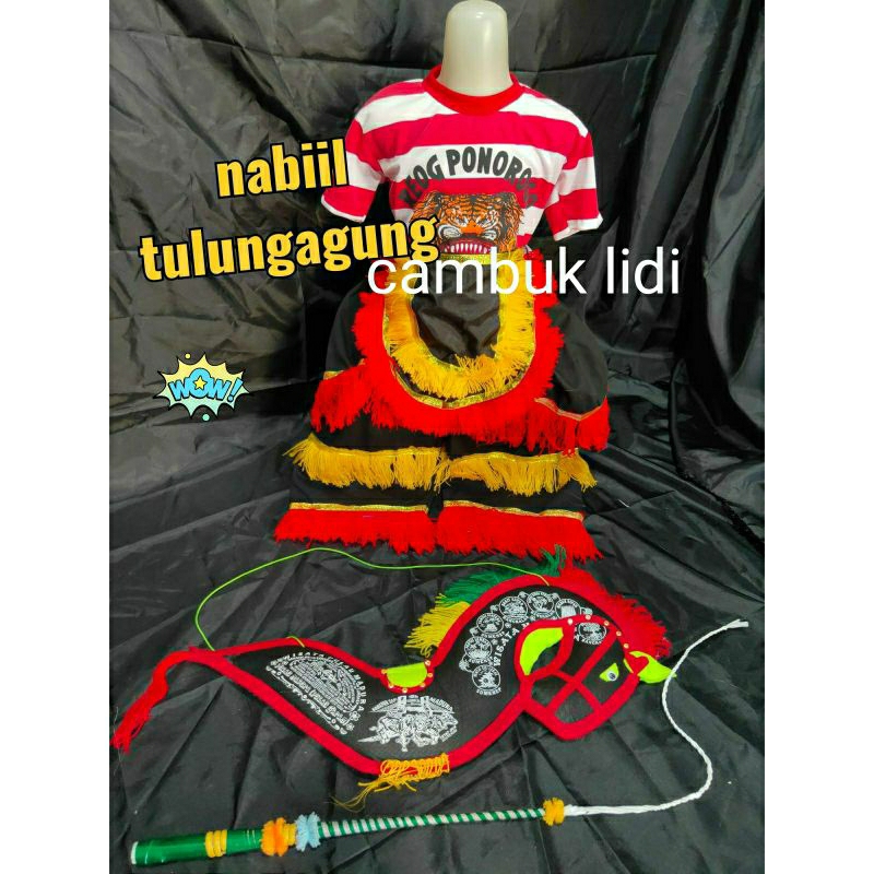Kaos reog celana barongan setelan kuda lumping barongan