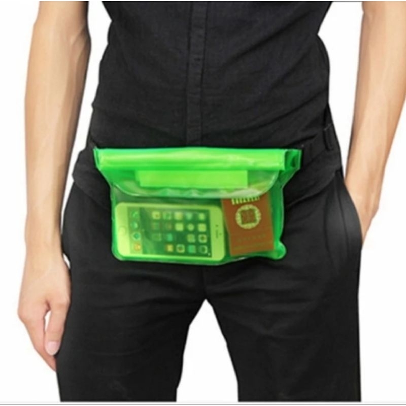 Waterproof Secret Travel Waist Belt / Tas pinggang Tas Konser Transparan