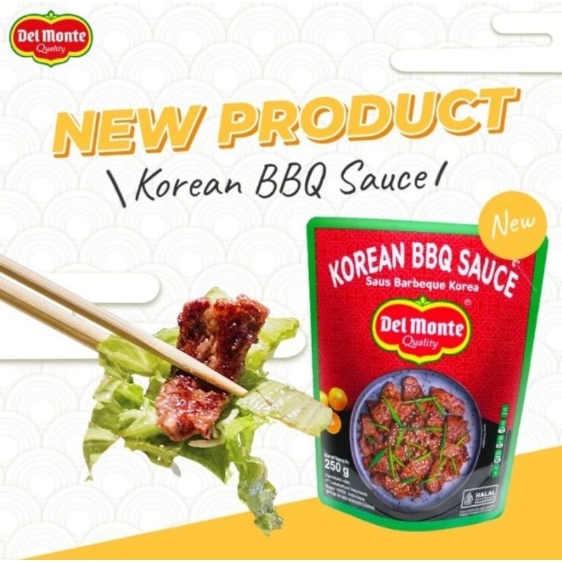 

Delmonte Saus Lada Hitam Korean Barbeque Pouch 250 gr