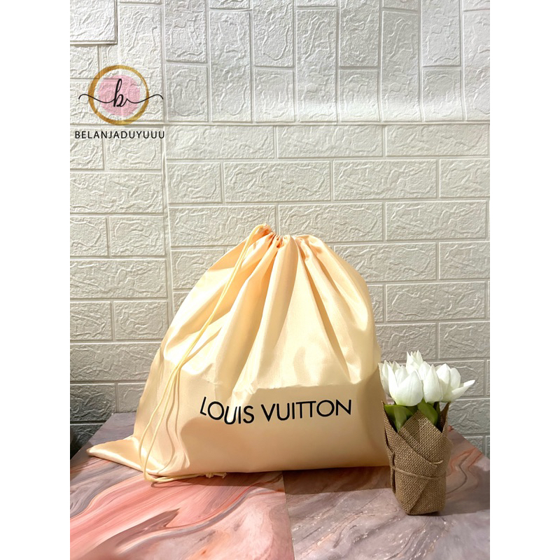 Dustbag LV Bahan Satin / LOUIS VUITTON LV DustBag / Pengganti Sarung Tas / Pelindung Debu Serut Dust Bag Branded