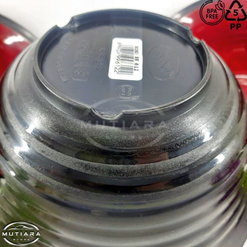 Mangkok Ramen Soso Osaka Jepang Korea | Mangkok ulir merah hitam | Plastik PP Food Grade | Mie ramen | Bakso | Seblak