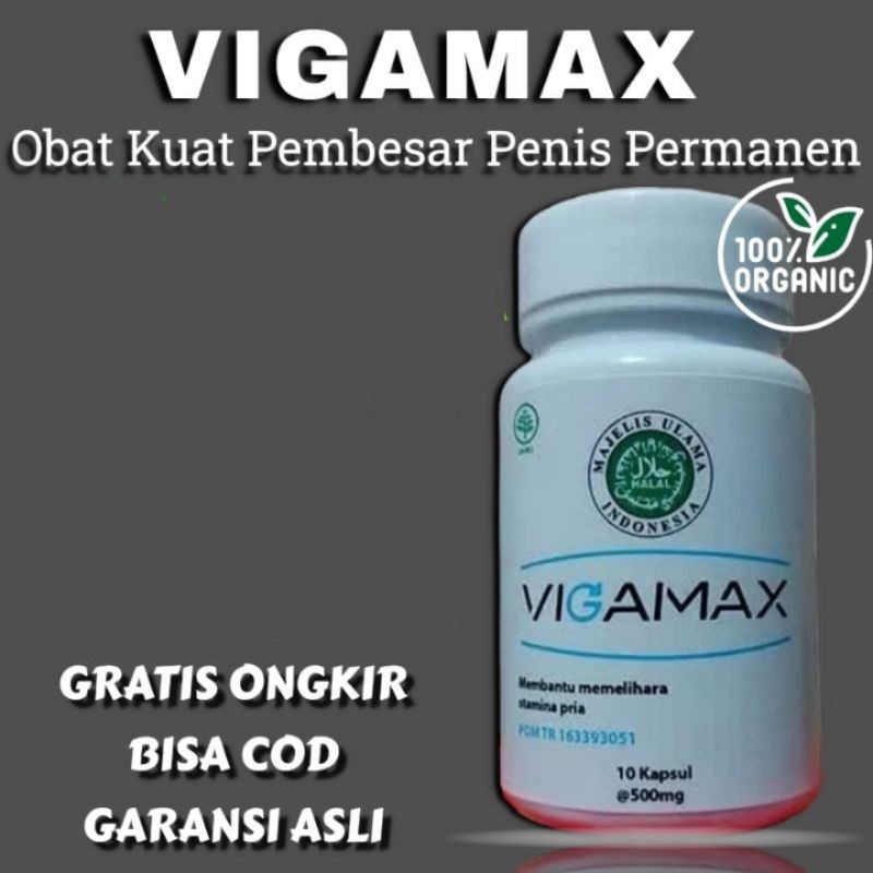 VIGAMAX Asli Original Obat Pembesar Penis Alat Vital Pria Kuat Tahan Lama