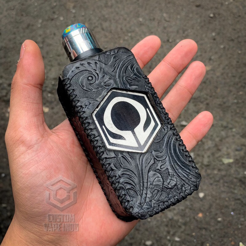 Leather Sleeve Case Hexohm V3 Anodize Flower Embos Motif Bolong logo