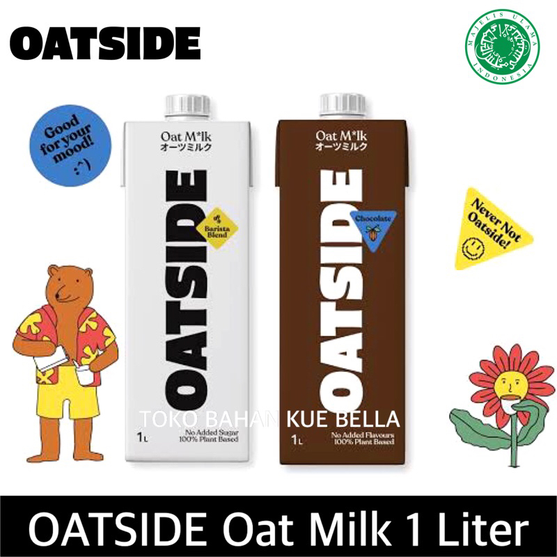 OATSIDE Milk 1 Liter Barista Blend / Chocolate - Susu Gandum Lactose &amp; Dairy Free