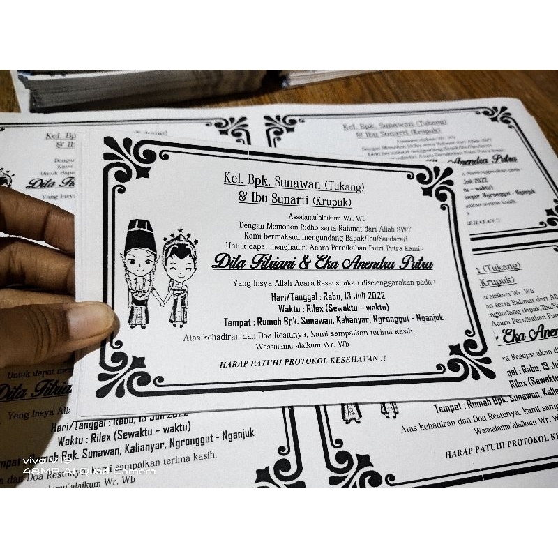 Undangan Kotak Nasi Untuk Hajatan