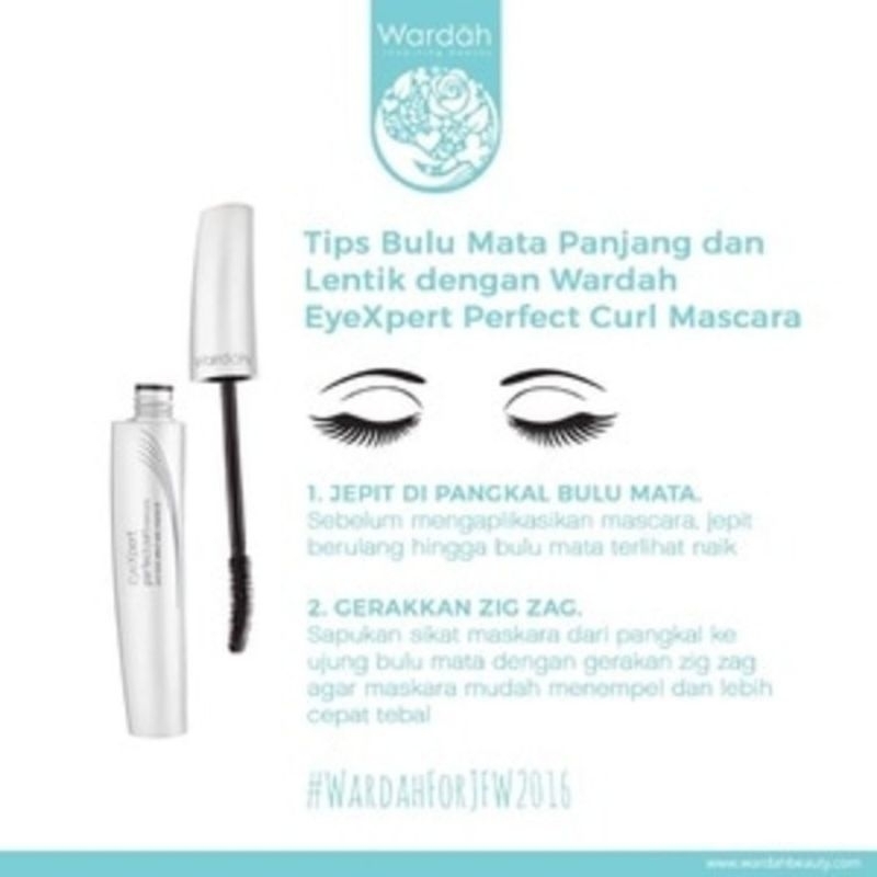 (ORIGINAL) Wardah EyeXpert Perfect Curl Mascara Maskara Wardah Eye Expert