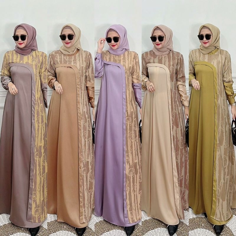 Gamis Rhiana Dress ori Alody