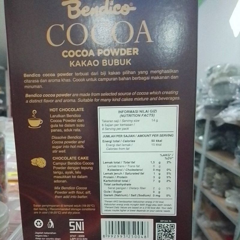 Bendico Cocoa Powder Coklat bubuk 90grm