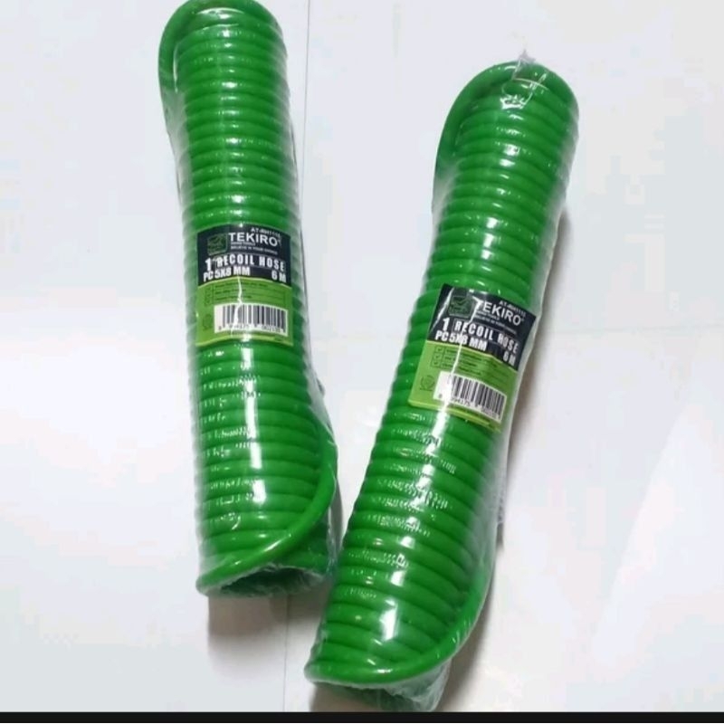 SELANG RECOIL ANGIN KOMPRESOR SPIRAL HOSE 6 9 12 Meter TEKIRO SELANG ANGIN TEKIRO SELANG SPIRAL TEKI