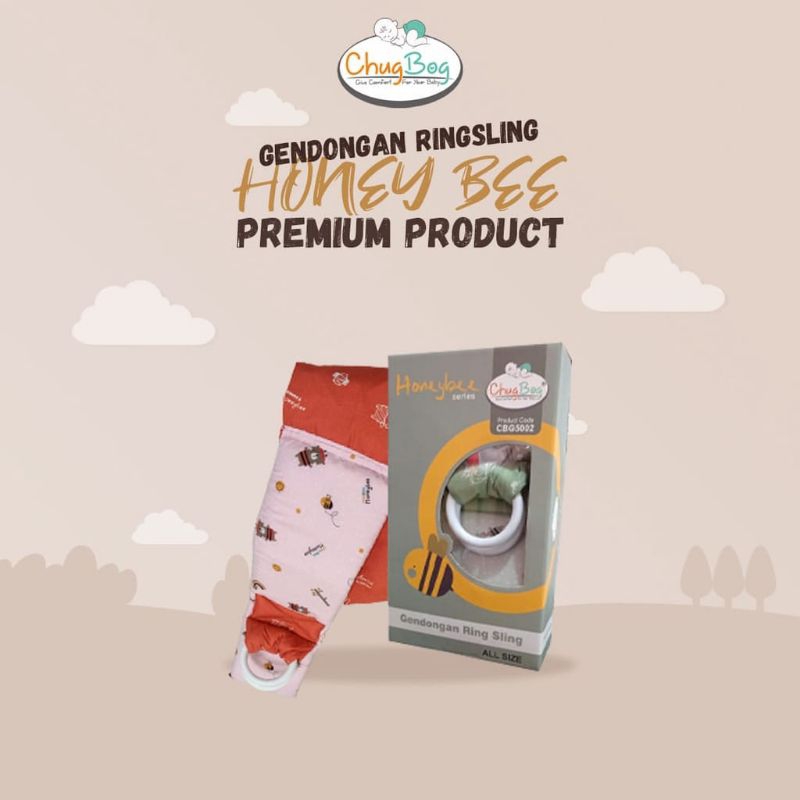 GENDONGAN BAYI CHUGBOG RINGSLING HONEYBEE MADAGASCAR SERIES PREMIUM