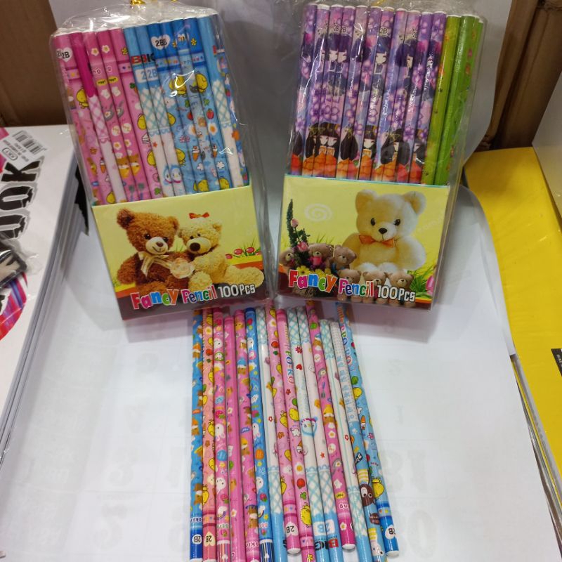 

PENSIL KAYU KARAKTER MURAH 1PACK ISI 100PCS