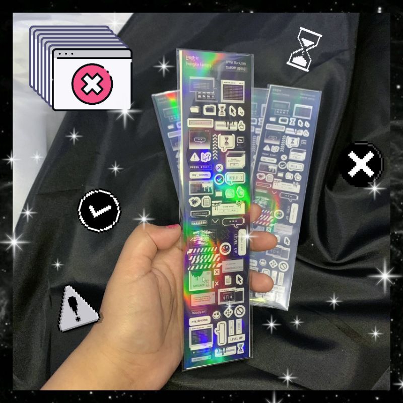 

adore.bliss (1lbr) STICKER DECO AESTHETIC HOLOGRAM TEMA COMPUTER, STICKER DEKORASI UNTUK PHOTOCARD STIKER DEKORASI HOLOGRAM UNTUK PHOTOCARD SLEEVE, STICKER DEKORASI UNTUK HP LAPTOP NOTEBOOK JURNAL TEMPAT PENSIL PHOTOCARD HOLDER