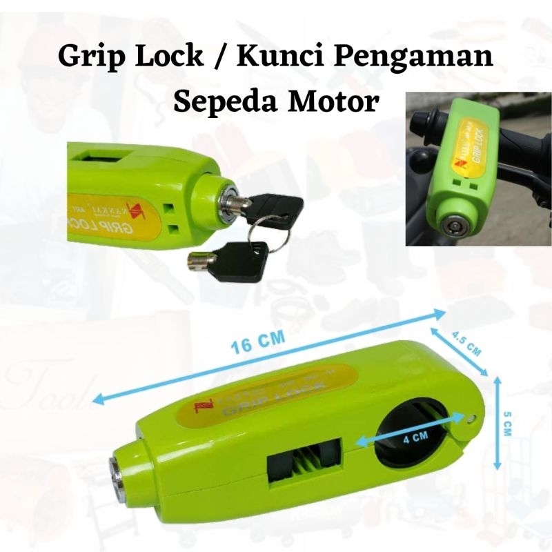 Grip Lock / Kunci Pengaman Sepeda Motor