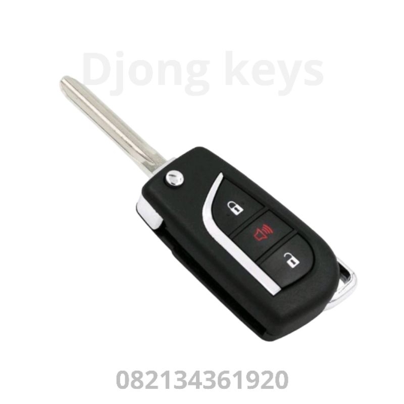 kunci remot alarm lipat/flipkey Toyota innova 2005-2015