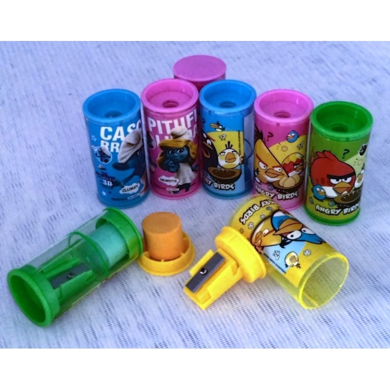 

Rautan pensil / Serutan pensil Tabung Karakter