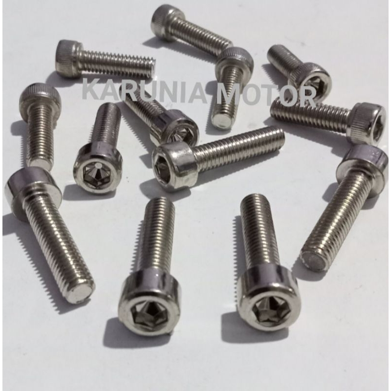 BAUT KUNCI L 10 / BAUT L M6 × 25 NEKEL