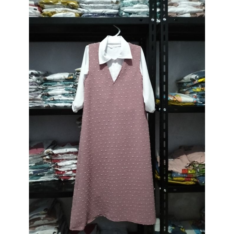 Gamis Anak Flora Uragiri Inner kameja Crinkle Airflow 5-9TAHUN