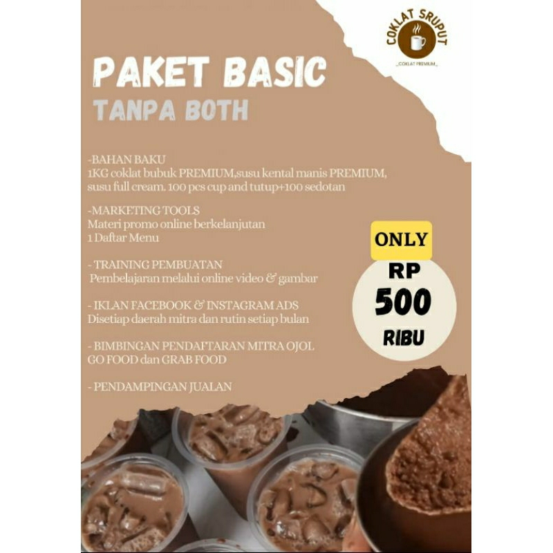 

PAKET BASIC KEMITRAAN ES COKLAT VIRAL//ES COKLAT SRUPUT