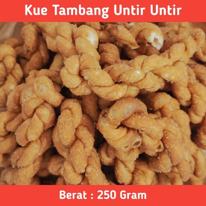 

Aneka Snack Cemilan Jadul Kue Tambang Untir Untir Kiloan 250 Gram