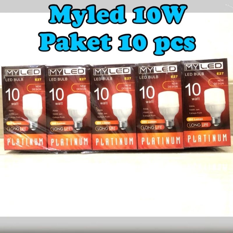 LAMPU LED / BOHLAM LED MYLED PAKET 10 PCS 10W