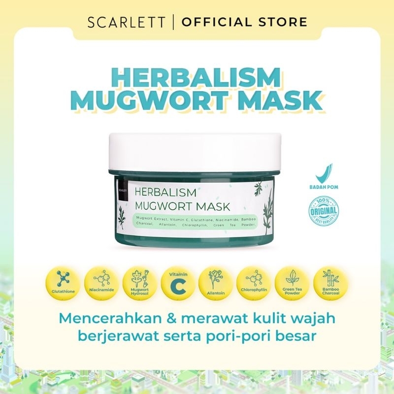 Masker Herbalism Mugwort Scarlett