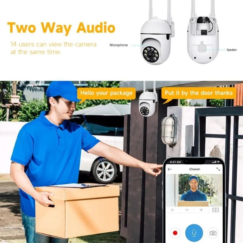 NEW IP CAMERA OUTDOOR CCTV V380PRO WIFI PTZ MINI WIRELESS FULL HD 1080P