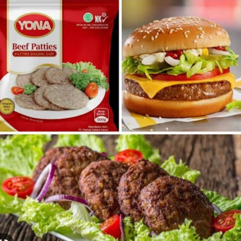 

Yona Beef Patties 500 GR Patty Sapi Yona