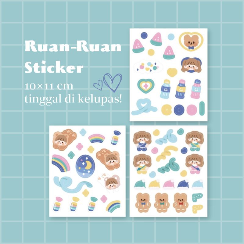 

Last Stock - sticker sheet aesthetic sticker lucu