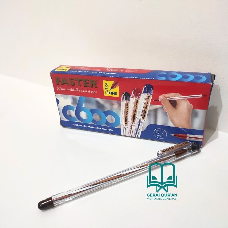 

Bolpen Pulpen Bolpoin Faster C600 C-600 Extra Fine 0.7 mm