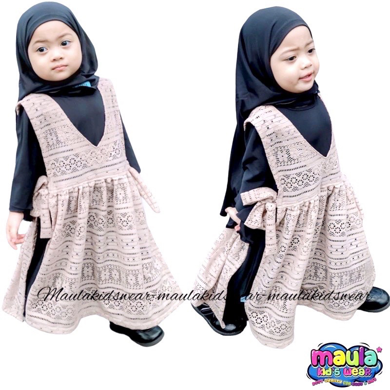 Gamis Bayi Perempuan Newborn 0-2 Tahun Vest BRUKAT Anak Rompi Katun Spandek jersey dusty