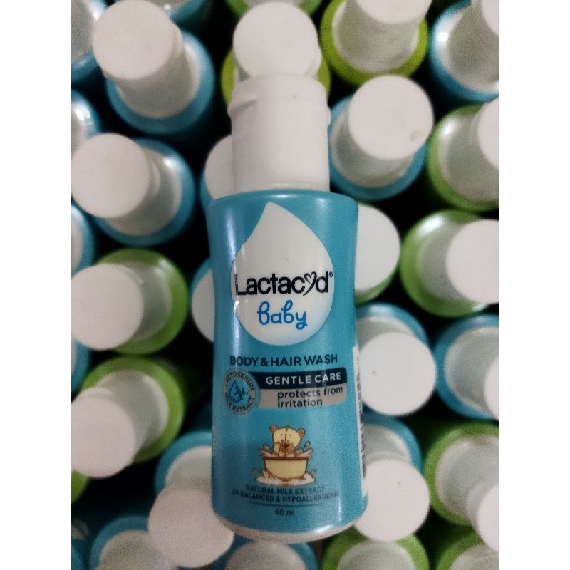 Lactacyd Baby Wash 60 ML / Sabun Bayi Melindungi dari Iritasi Kemasan baru