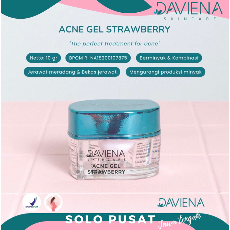 7.7 FLASH SALE DAVIENA /ACNE GEL STRAWBERRY / DAVIENA ACNE SERIES / ACNE GEL DAVIENA