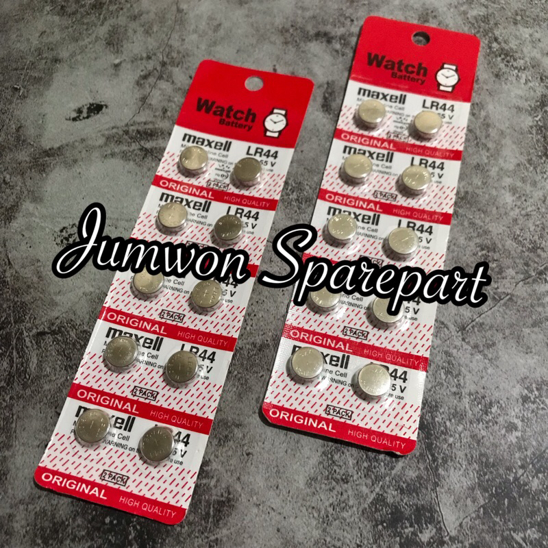Baterai MAXELL LR44/Untuk Jam/Kalkulator/Baterai/Battery Maxell LR44