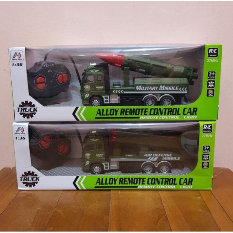 Mainan Remote Control Mobil Truk Militer RC Alloy militer 338-7