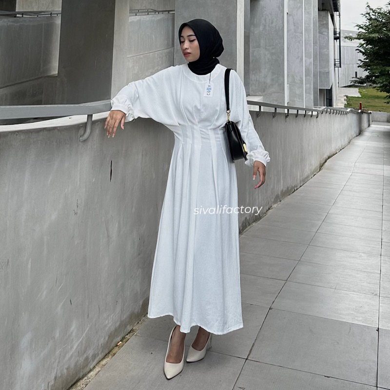 SIVALI Amora Dress | Dress Lebaran Gamis Fashion Muslim Wanita Ramadhan Idul Fitri