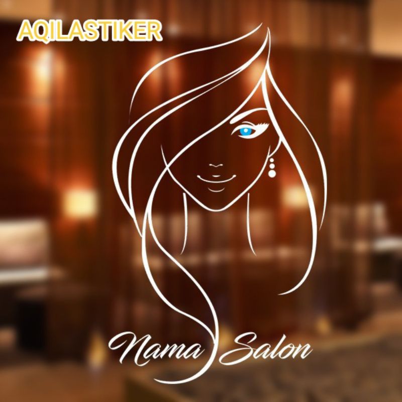 STICKER,STIKER KACA DINGDING SALON BEAUTY SALON,PERAWATAN DAN KECANTIKAN