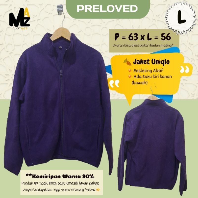 MAZ Preloved - Jaket Uniqlo - Jaket Second Branded - Murah Layak Pakai