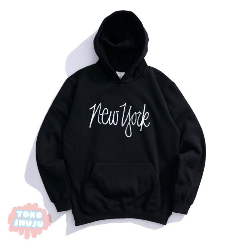 (versi) Hoodie Jumper Park Jihoon Trejo New York Tulisan Sambung