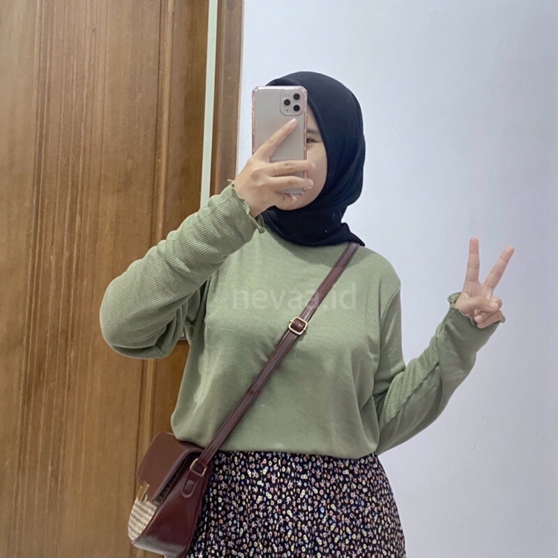 NANCY TOP by Nevaa.id | LONGSLEEVE VIRAL | INNER VIRAL