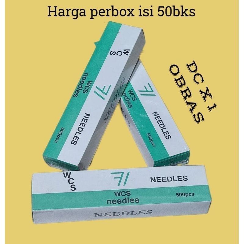 Jarum DCX1 Mesin Obras Industri WCS Needles Korean