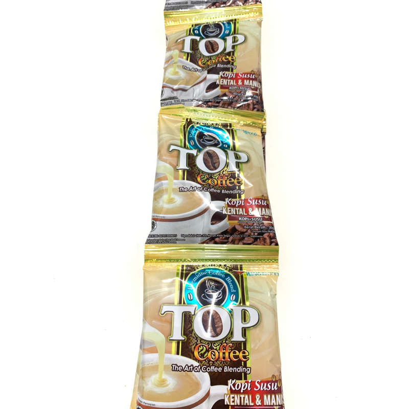 

Top Kopi Susu Kental Manis | Top Cooffe RENCENG 12 Pcs