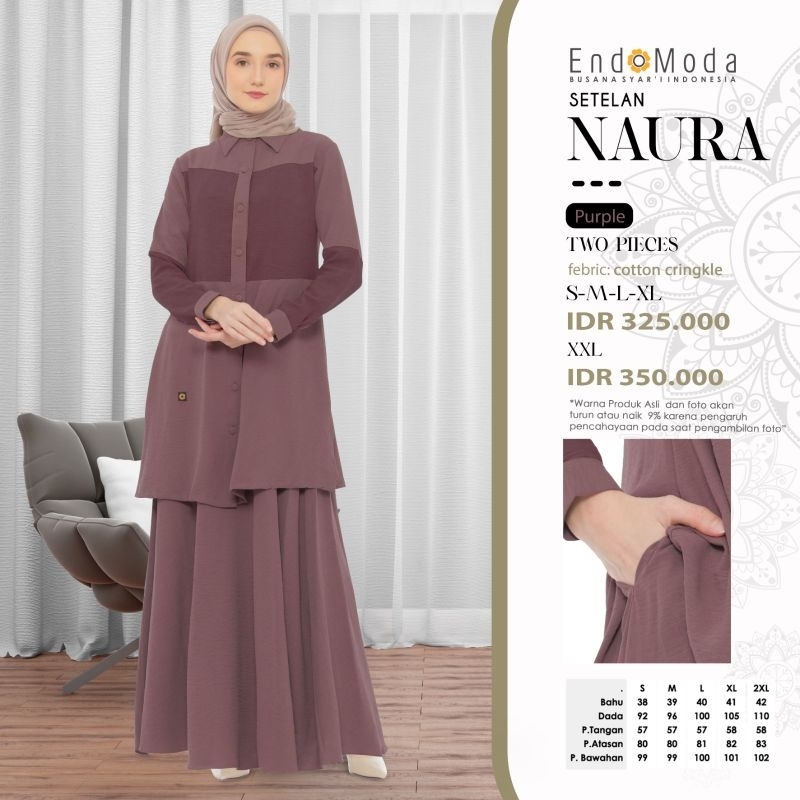 Setelan Naura By Endomoda/ Setelan Terbaru 2023