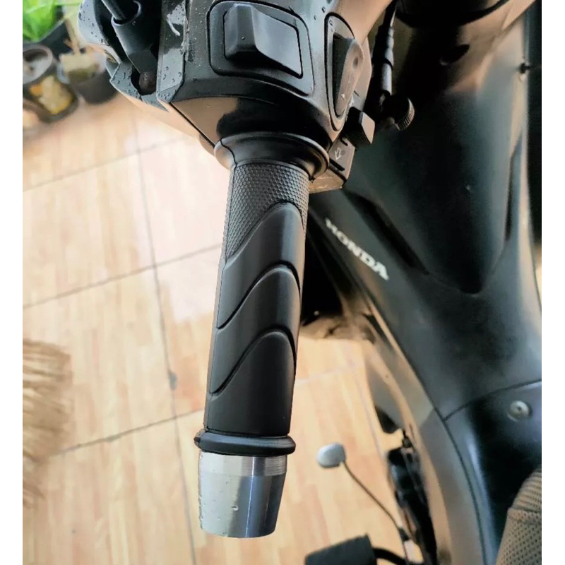 GRIP STANDAR ORIGINAL HONDA PARTS PLUS JALU STANG PCX CROME SEMUA MOTOR
