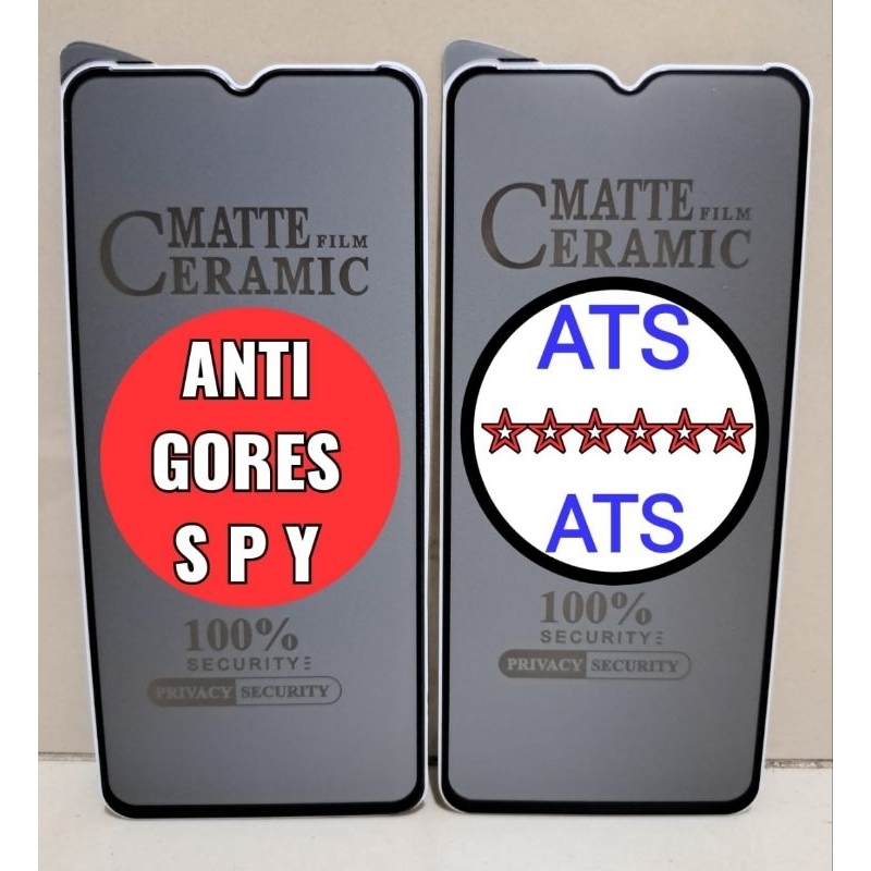 ANTI GORES SPY VIVO Y01 / Y02 / Y02S / Y5S / Y12S / Y15S / Y16 / Y20 / Y20i / Y20S / Y20S G / Y21 / Y21A / Y21T / Y21S / Y22 / Y22S / Y33S / Y33T / Y35 / Y51 / Y53S / Y75 / T1 / Tempered Glass Matte Film Ceramic Privacy Anti Spy Tipe Pengamanan LayarDepan