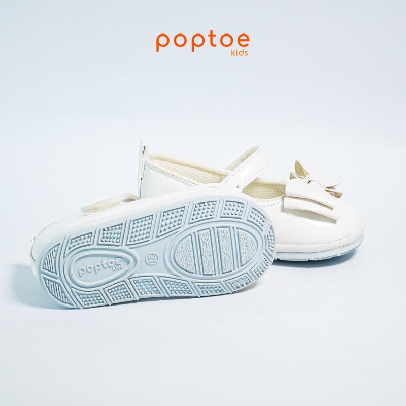 DINOANDBUNNY - SEPATU ANAK POPTOE SPARKLE WHITE - Sendal anak perempuan 1 - 3 Tahun - Sepatu anak