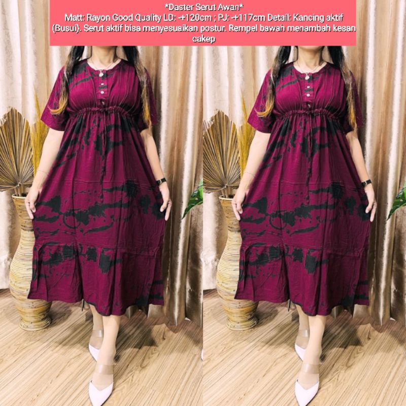 Daster Serut / Daster Andin Serut / Daster BUSUI / Daster Rayon Premium / Daster Rayon