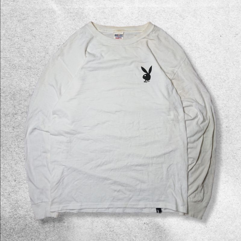 Kaos lengan panjang Jerzees x playboy second