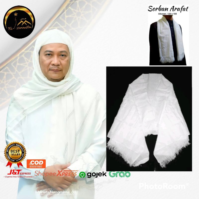 Sorban Arafat Putih / Sorban Putih / Imamah sholat