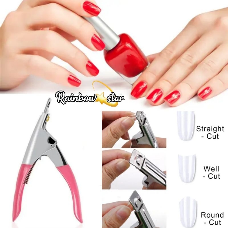 Cuticle Nipper Edge Cutter Fake Nail / Gunting Kuku Palsu Bentuk U Shape Manicure Pedicure